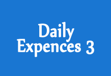 delete daily expenses 3 account
