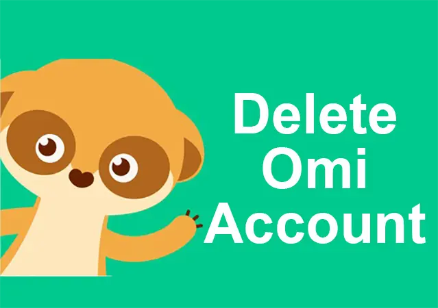 how to delete omi app account