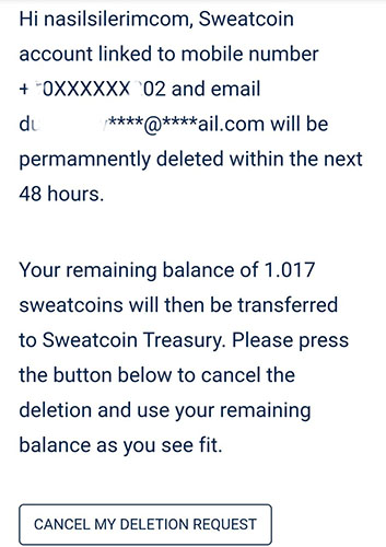 Закрытие Счета В Sweatcoin